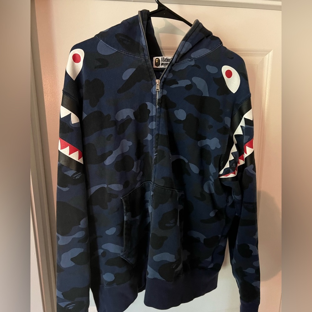 Bape Hoodie: BAPE PONR B.C. 2000~1993~2005 Zip Up Hoodie, XL